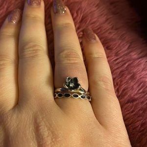 Two Pandora rings size 7